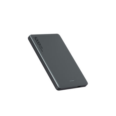 Magnetic Power Bank with 5W/7.5W Wireless Output Blue White Absorption 5000mAh Capacity