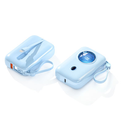 10000mAh Mini Power Bank Lightweight With Type C Input PD22.5W