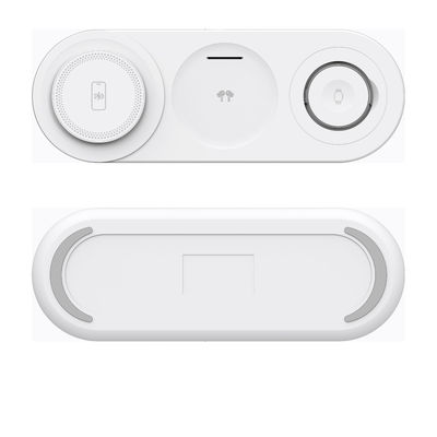 Charging 3-in-1 Wireless Charger Type C Input Multi color Design 1m Cable for Multiple Devices