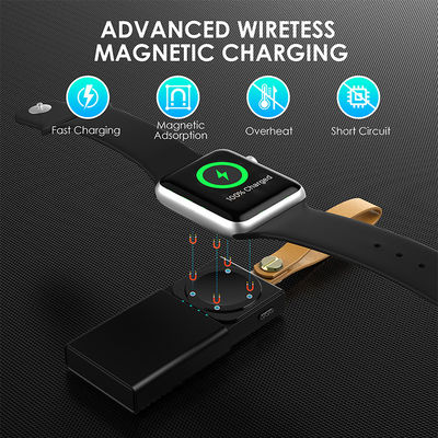 Good price Black Plastic Mini Power Bank Iwatch Charger Universal Compatibility With Lithium Ion Battery online