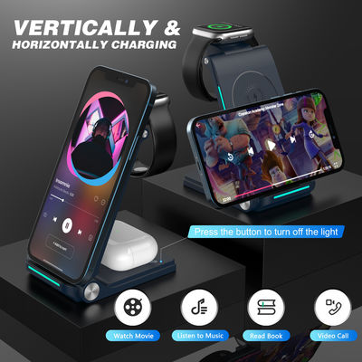 Good price ABS PC 3 In 1 Wireless Charger Power Bank With 10W 7.5W 5W Power Output online