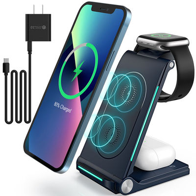 Custom powerbank wireless with 1m Cable Type C Interface and 2-8mm Charging Distance