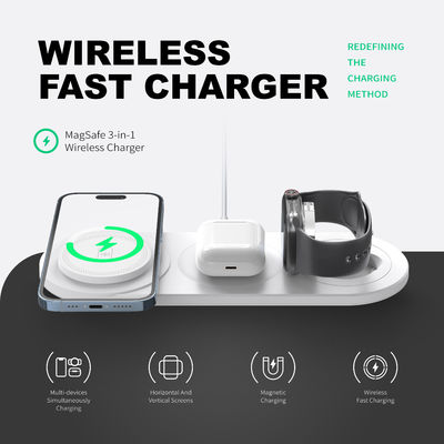 Good price 3 In 1 Wireless Phone Charger 5W 7.5W 10W 15W For Charging / 1 X Type C Cable online