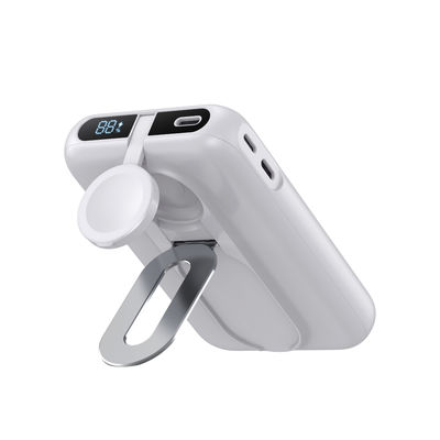 Good price White Li Polymer Power Bank Magnetic Portable Charger Type C Output 5V/3A 15W online