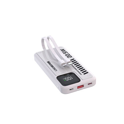 Good price White Fast Charging Powerbank Portable With Lightning Cable Output 5V 2.4A online