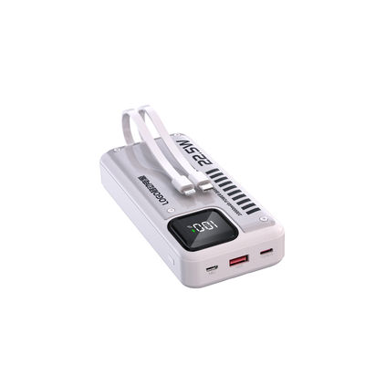 Good price Portable Fast Charging Power Bank 20000mah USB C Power Bank Built In Cable online