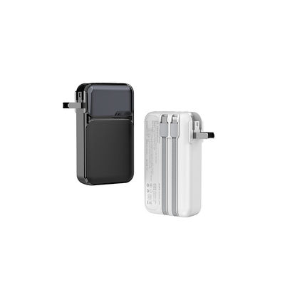 Good price Portable Fast Charging Type C Power Bank With Built In Cord CE Approved online
