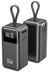 quality New 65W Ultra Compact Mini Power Bank with built in cables factory
